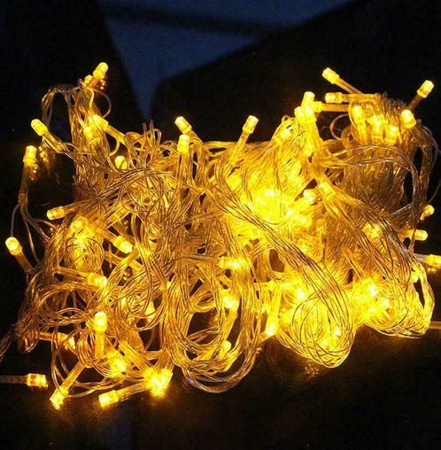 Kerstboomverlichting - 10 Meter - Geel, Diversen, Kerst, Nieuw, Ophalen of Verzenden