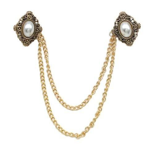 Fako Bijoux® - Vestsluiting - Vestclip - Broche - Parels -, Sieraden, Tassen en Uiterlijk, Broches, Verzenden