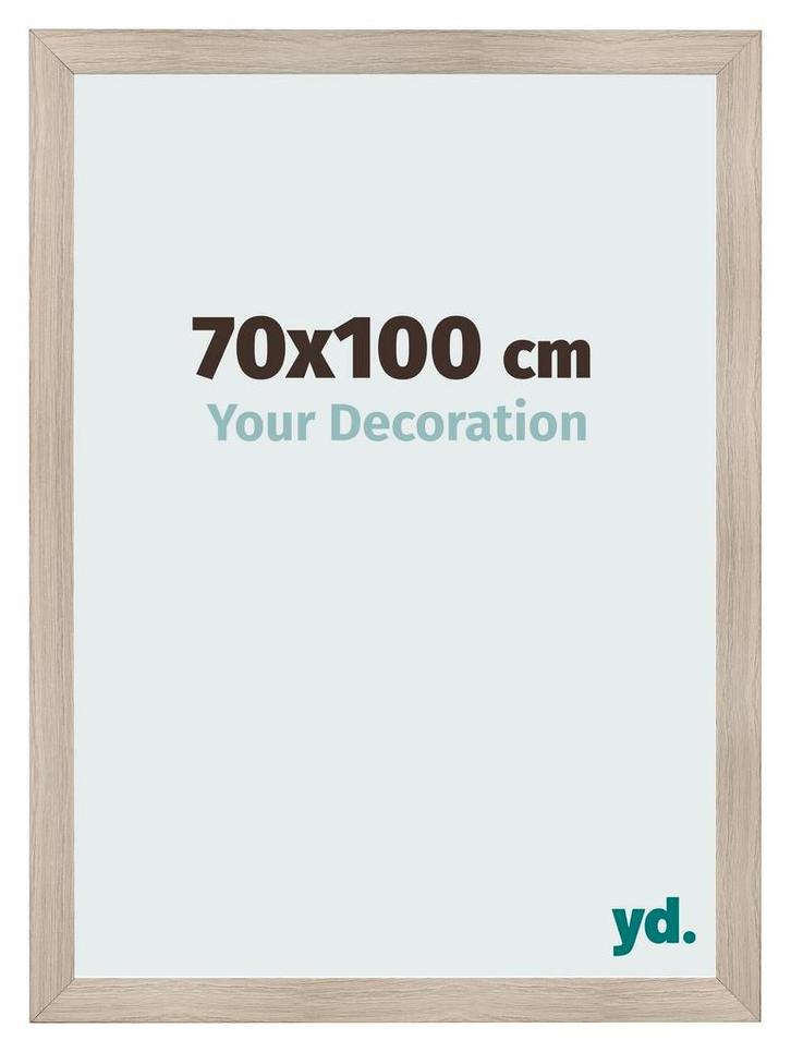 Fotolijst 70x100 cm - Eiken Licht - MDF - Pisa, Huis en Inrichting, Woonaccessoires | Lijsten, Nieuw, Verzenden