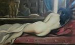 Europese school (XX) - Desnudo de artista - NO RESERVE, Antiek en Kunst, Kunst | Schilderijen | Klassiek