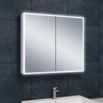 Wiesbaden Quatro Spiegelkast Met LED - Dimbaar - 80x70x13cm, Huis en Inrichting, Badkamer | Badkamermeubels, Ophalen of Verzenden