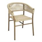 florence natuurlijk touw twist rieten stoelen | (pak van 2), Verzenden, Nieuw in verpakking