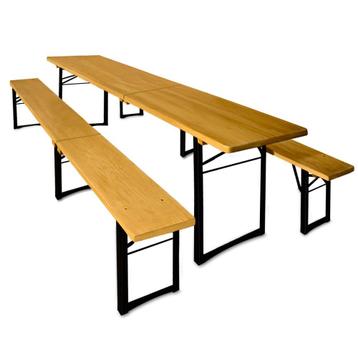 Biertafel set 3-delig 220cm opvouwbaar (Biertafels) beschikbaar voor biedingen