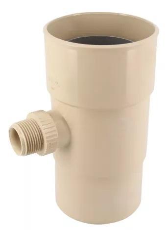 PVC-Ti regentonvulautomaat met 1 aansluiting beige d100, Doe-het-zelf en Verbouw, Buizen en Afvoer, Ophalen of Verzenden