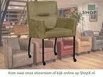 Leren eetkamerstoel Lucky - Kenia Olive (olijf), Overige kleuren, Bohemian, Industrieel, Modern, Scandinavisch, Nieuw, Leer