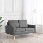 vidaXL Tweezitsbank stof lichtgrijs, Verzenden, Minder dan 150 cm, Stof, Nieuw