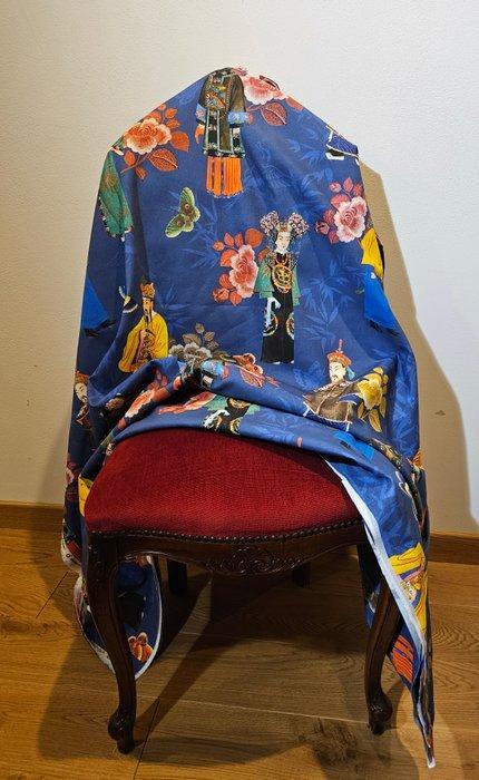350x280cm! Rar geweven stof uit de Qing-dynastie - Oosters, Antiek en Kunst, Antiek | Kleden en Textiel