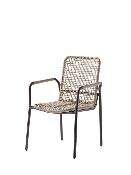 Winnaar Ticco Stapelbare Aluminium/Rope Tuinstoel - Grijs, Tuin en Terras, Tuinstoelen, Ophalen of Verzenden