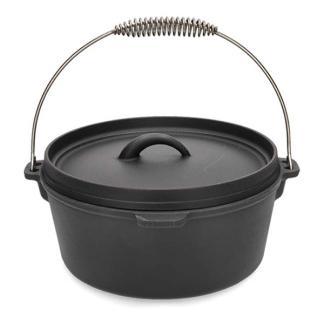 Dutch Oven | Cast Iron | Ø 25 x 11 cm (4 liter, Gietijzer), Tuin en Terras, Barbecue-accessoires, Nieuw, Verzenden