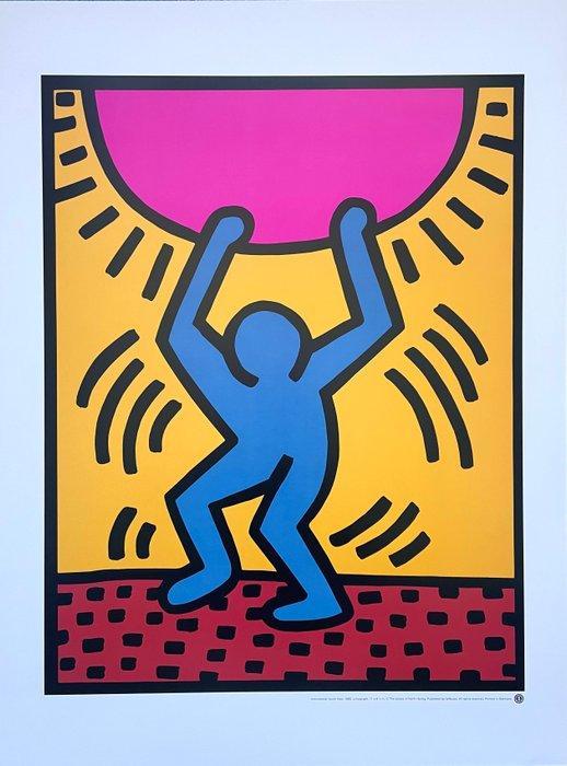 Keith Haring - International Youth Year - Offset lithography, Antiek en Kunst, Kunst | Tekeningen en Foto's
