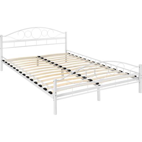 Metalen bed met lattenbodem in romantisch ontwerp - 200 x 14, Huis en Inrichting, Slaapkamer | Bedden, Verzenden