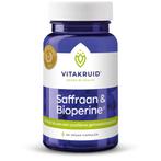 Vitakruid Saffraan 28 MG & Bioperine 60 vegacapsules, Diversen, Verzenden