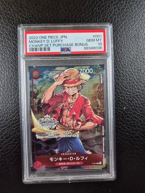 Bandai - 1 Graded card - One Piece - Monkey D. Luffy 001, Hobby en Vrije tijd, Verzamelkaartspellen | Overige