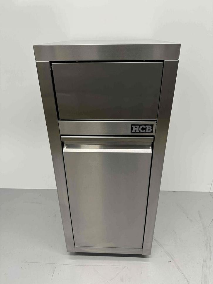 RVS Verrijdbare prullenbak afvalbak vuilnisbak Premium-line, Zakelijke goederen, Horeca | Meubilair en Inrichting, Nieuw in verpakking