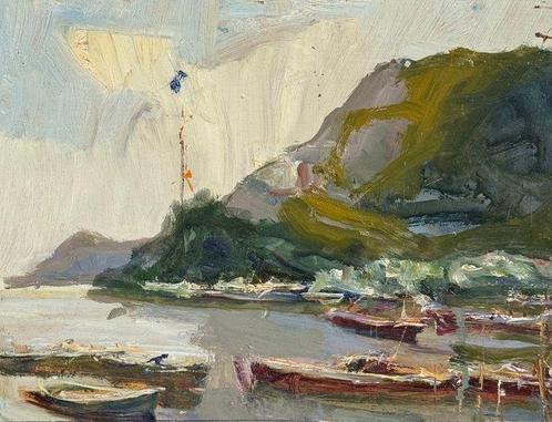 Errico Placido (1909-1983) - Procida, Antiek en Kunst, Kunst | Schilderijen | Klassiek