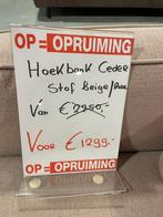 Hoekbank Ceder Beige Rose - 20% Extra korting - Bodemprijs, Nieuw, 250 tot 300 cm, Ceder, Stof