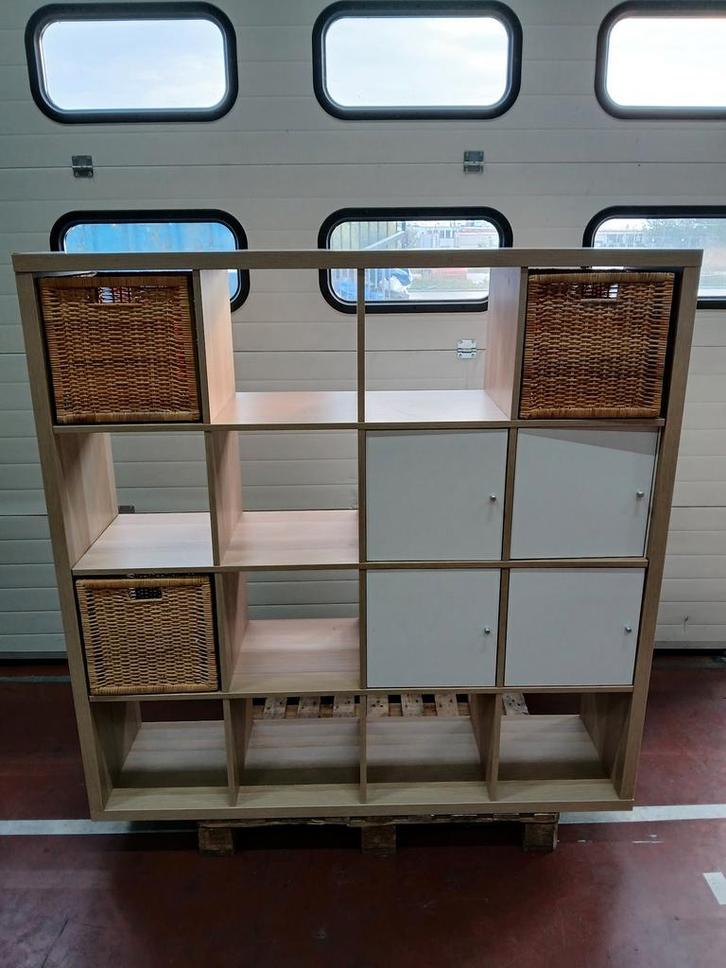 IKEA Kallax kast, 16-vaks, licht eiken, 147 x 39 x 147 cm, Diversen, Overige Diversen, Ophalen