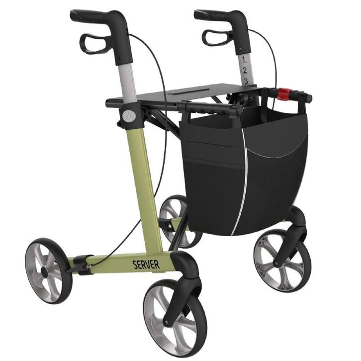 Rehasense Server lichtgewicht rollator STANDARD - Olijfgroen, Diversen, Rollators, Ophalen of Verzenden
