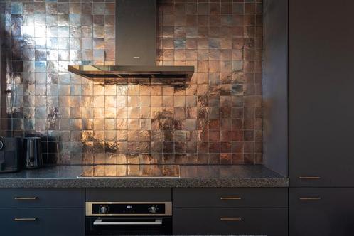 Originele Marokaanse Zelliges - Brons -10x10 handmade tiles, Doe-het-zelf en Verbouw, Tegels, Minder dan 20 cm, Minder dan 20 cm