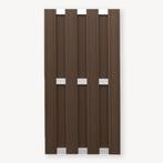 Tuinscherm Elephant Design | wpc | bruin/alu | 180x90 cm, Ophalen of Verzenden, Nieuw, Hout, Minder dan 3 meter