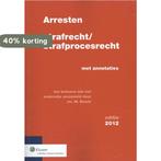 Arresten strafrecht en strafprocesrecht 9789013100853, Verzenden, Gelezen, M. Bosch
