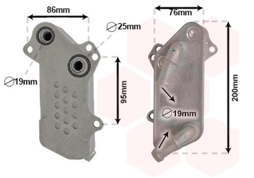 OLIEKOELER VOOR OPEL SIGNUM 2003-2005 55565996, Auto diversen, Auto-accessoires, Nieuw, Ophalen of Verzenden