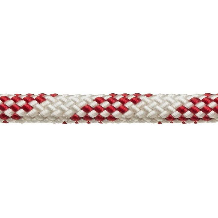 12mm Double Braid Polyester Lijn Wit-Rood, Watersport en Boten, Accessoires en Onderhoud, Ophalen of Verzenden