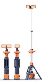 VOC-MOBLI-100 mobiele LED lichtmast Singlehead/Dualhead, Nieuw