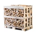 Halve pallet ovengedroogd gekloofd haagbeuk haardhout 25cm, Tuin en Terras, Haardhout, Minder dan 3 m³, Ophalen of Verzenden, Blokken