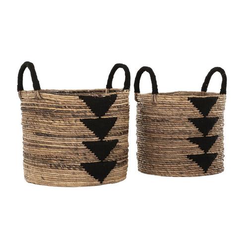 *WOONWINKEL* Must Living Lima Black Rieten Manden Met Zwart, Huis en Inrichting, Woonaccessoires | Overige, Nieuw, Verzenden