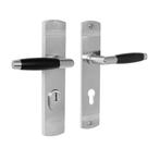 Retro buitendeurbeslag klink/klink PC72 mat nikkel, Doe-het-zelf en Verbouw, Hang- en Sluitwerk, Ophalen of Verzenden, Nieuw, Overige materialen