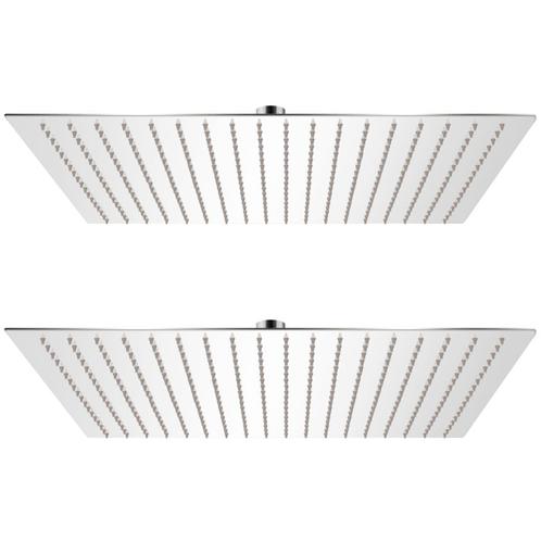 vidaXL Regendouchekop 2 st 50x50 cm roestvrij staal, Doe-het-zelf en Verbouw, Sanitair, Nieuw, Verzenden