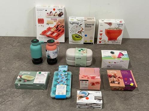 Veiling - Lékué lunch- en snackaccessoires set 12-delig, Huis en Inrichting, Keuken | Keukenbenodigdheden, Nieuw