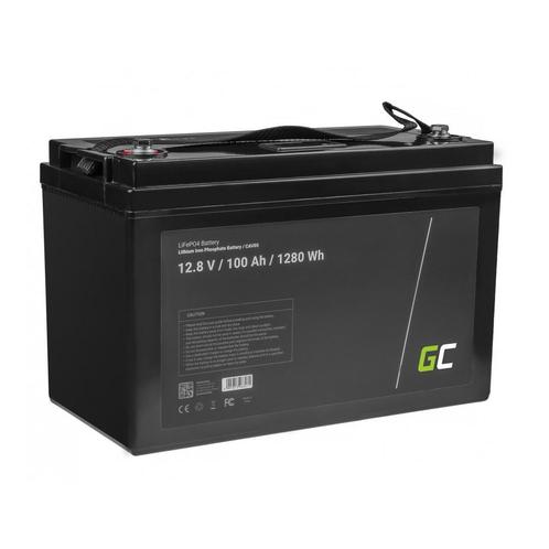 Green Cell LiFePO4 12.8V 100Ah 1280Wh accu voor zonnepane..., Doe-het-zelf en Verbouw, Overige Doe-het-zelf en Verbouw, Nieuw