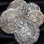 Bohemen. A lot of 5x medieval silver coins - Prague gross, Postzegels en Munten, Munten | Europa | Niet-Euromunten