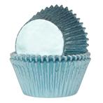 Cupcake Cups HoM Folie Baby Blauw 51x38mm. 500st., Hobby en Vrije tijd, Taarten en Cupcakes maken, Verzenden, Nieuw