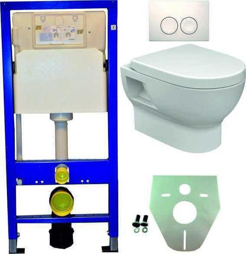 Geberit UP 100 + Mercurius wc + zitting + Delta 21 wit, Doe-het-zelf en Verbouw, Sanitair, Nieuw, Verzenden