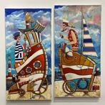 Artur Pachta - A little run on the beach?, Antiek en Kunst