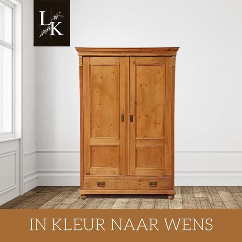 Landelijke klassieke kast, tweedeurskast,linnenkast, legkast, Antiek en Kunst, Antiek | Meubels | Kasten