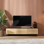 40% Korting: Tv-meubel Thomas zwart/blank eiken 180 cm, Ophalen, Zo goed als nieuw, Industrieel, Scandinavisch, Modern