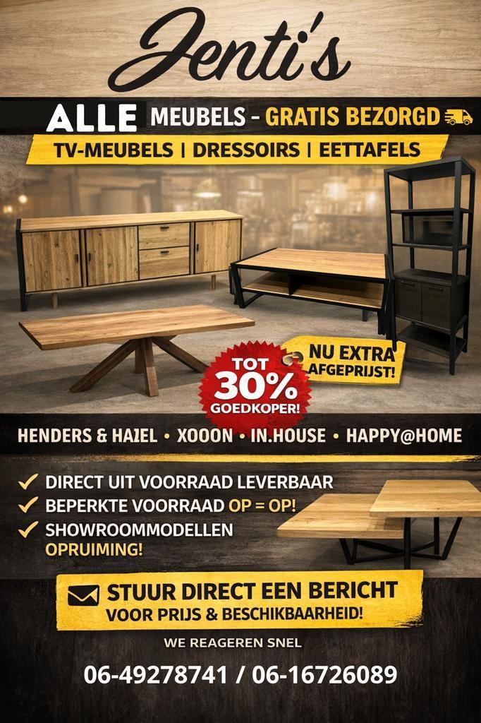 Industriële, moderne Meubels – Gratis Thuisbezorgd!, Huis en Inrichting, Tafels | Eettafels, 100 tot 150 cm, 200 cm of meer, Overige vormen