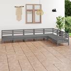vidaXL 7-delige Loungeset massief grenenhout grijs, Verzenden, Nieuw, Loungeset