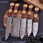 Keukenmes - Chefs knife - Handgemaakt gevouwen staal,, Antiek en Kunst