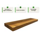Houten wandplank  - Pure -  Groot - 4cm dik eiken - Boomstam, Huis en Inrichting, Verzenden, Nieuw