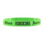 100% Hardcore silicone wristband Neon green (Wristbands), Verzenden, Nieuw