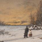 Josef Schakewits  | 1848 - 1913.) - Winter landscape