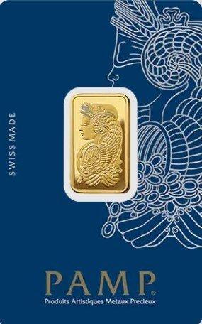 10 gram - Goud .999 - PAMP - Verzegeld en met certificaat, Postzegels en Munten, Edelmetalen en Baren