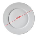 GGM Gastro | (12 stuks) PERA Wit - Pizzabord van porselein -, Huis en Inrichting, Verzenden, Nieuw, Effen, Bord(en)
