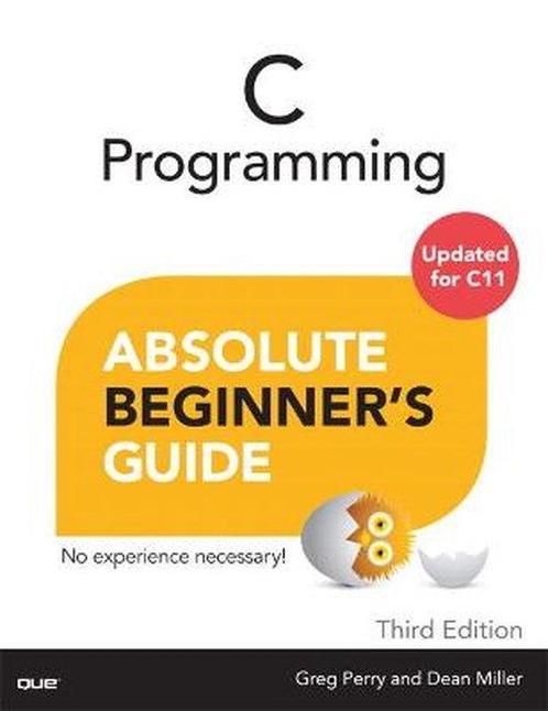 9780789751980 C Programming Absolute Beginners Guide, Boeken, Studieboeken en Cursussen, Nieuw, Verzenden