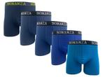 Bonanza boxershorts - 5 Pack - Katoen - Ocean/Blue, Kleding | Heren, Ondergoed, Verzenden